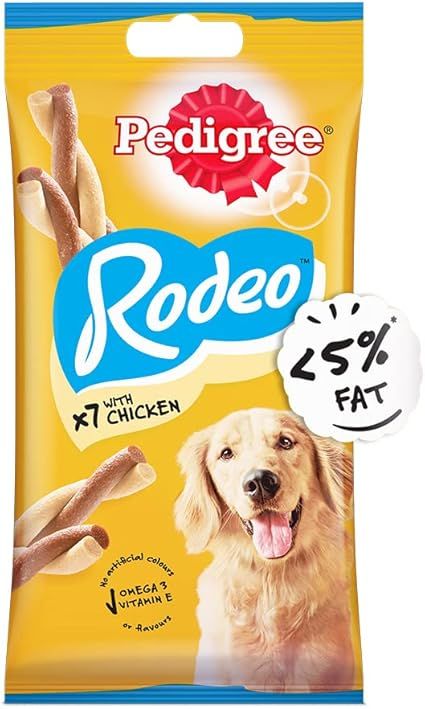 Pedigree Rodeo Dog Treats With Chicken, 7 Sticks, 123g