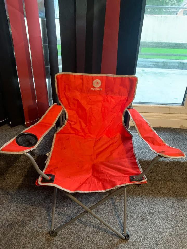 Bright Red Camping Chair - Adults Version