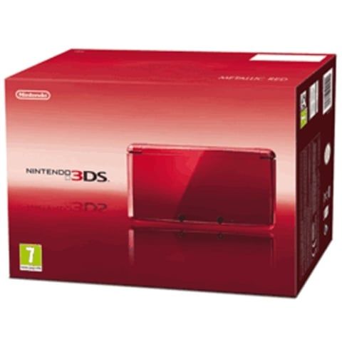 Nintendo 3DS Console, Metallic Red, Boxed