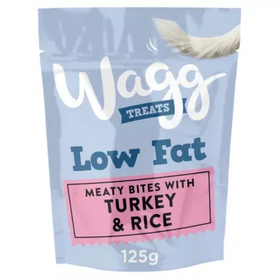Wagg Low Fat Treats Turkey &amp; Rice 125g