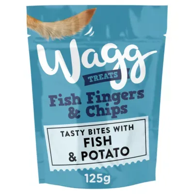Wagg Treats Fish Fingers &amp; Chips 125g