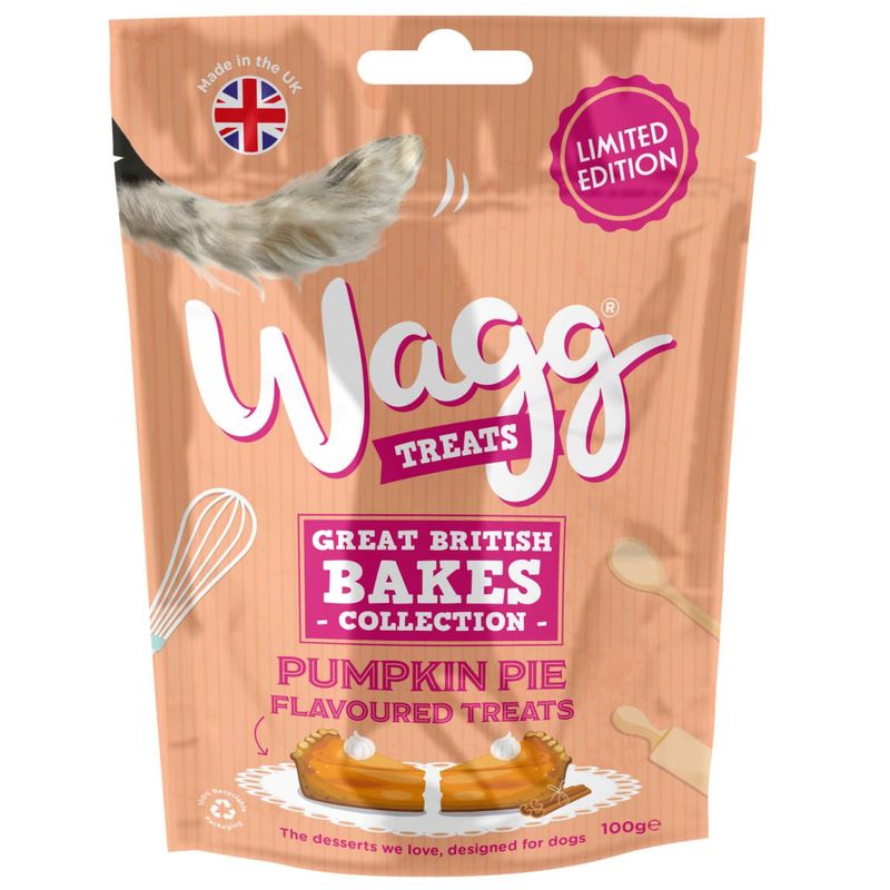 Wagg Treats Great British Bakes 100g - Pumpkin Pie