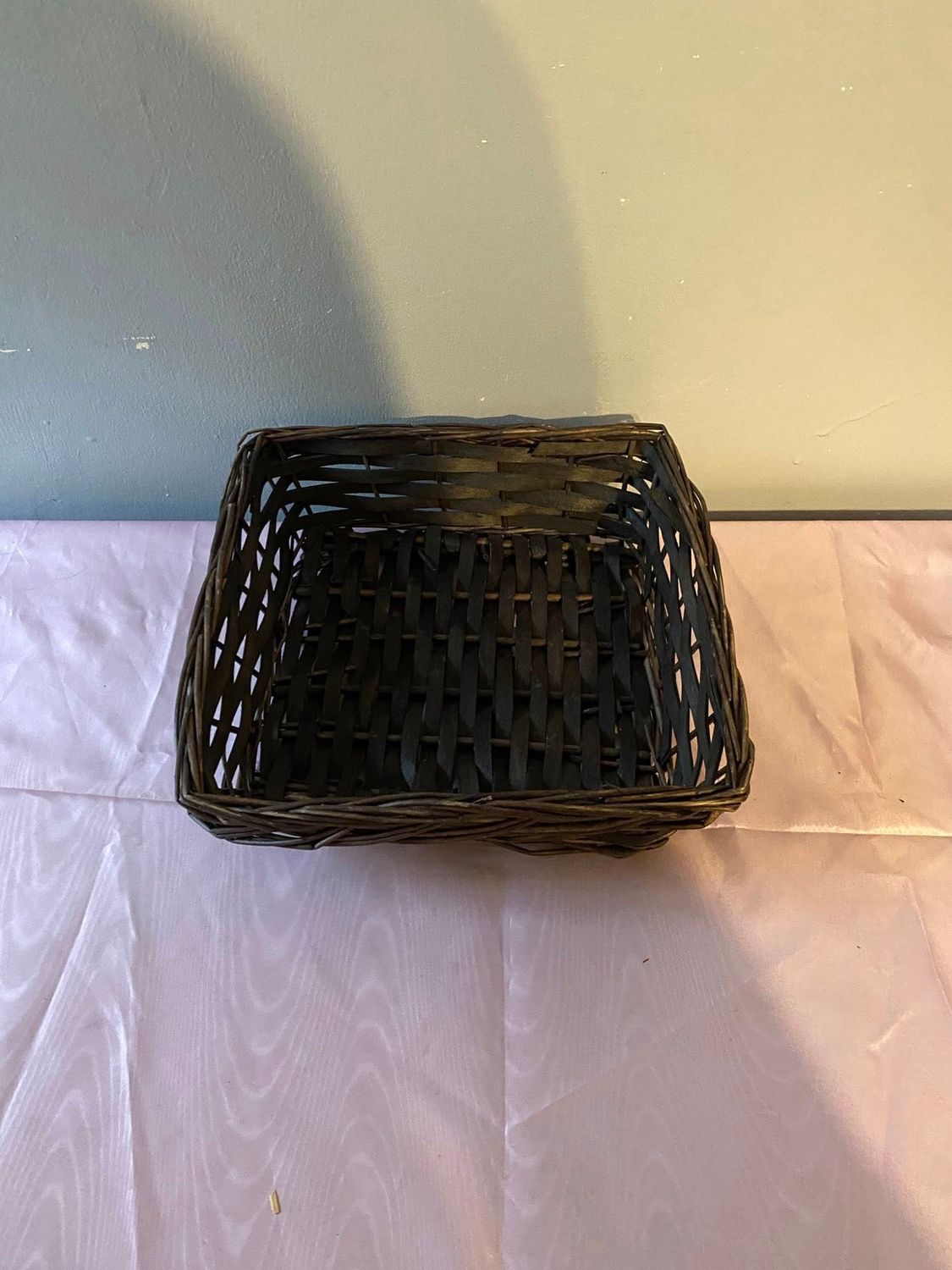 Brown Small Square Hamper Basket