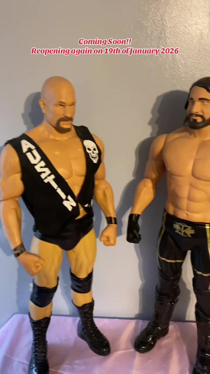 Stone Cold Steve Austin. 31 Inch WWE Action Figure By Jakks, 2016 Stone Cold Steve Austin. 31 Inch WWE Action Figure By Jakks, 2016