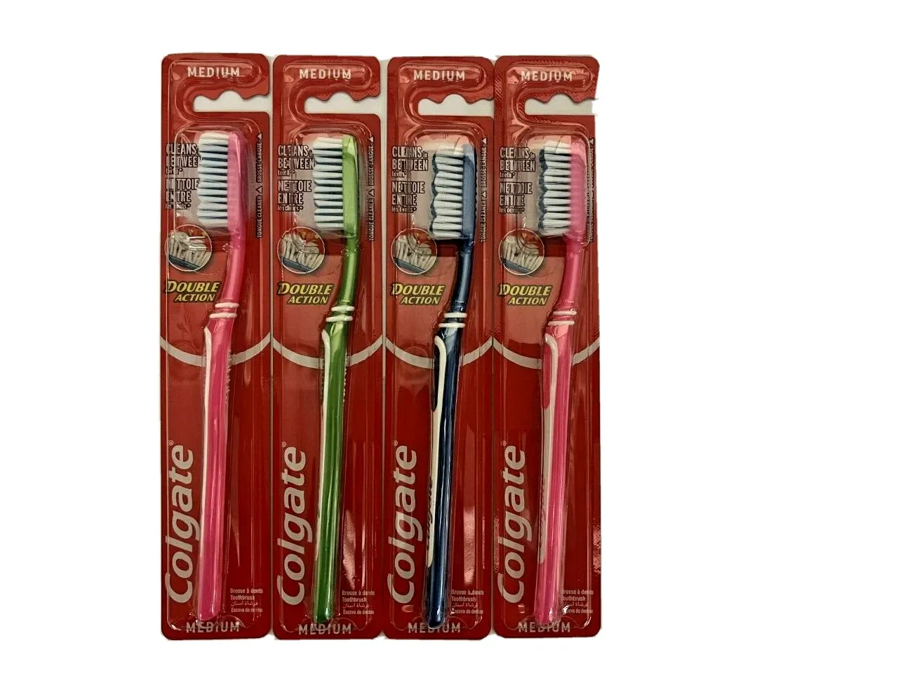 Colgate Double Action Toothbrush Medium (4 Single Pack)