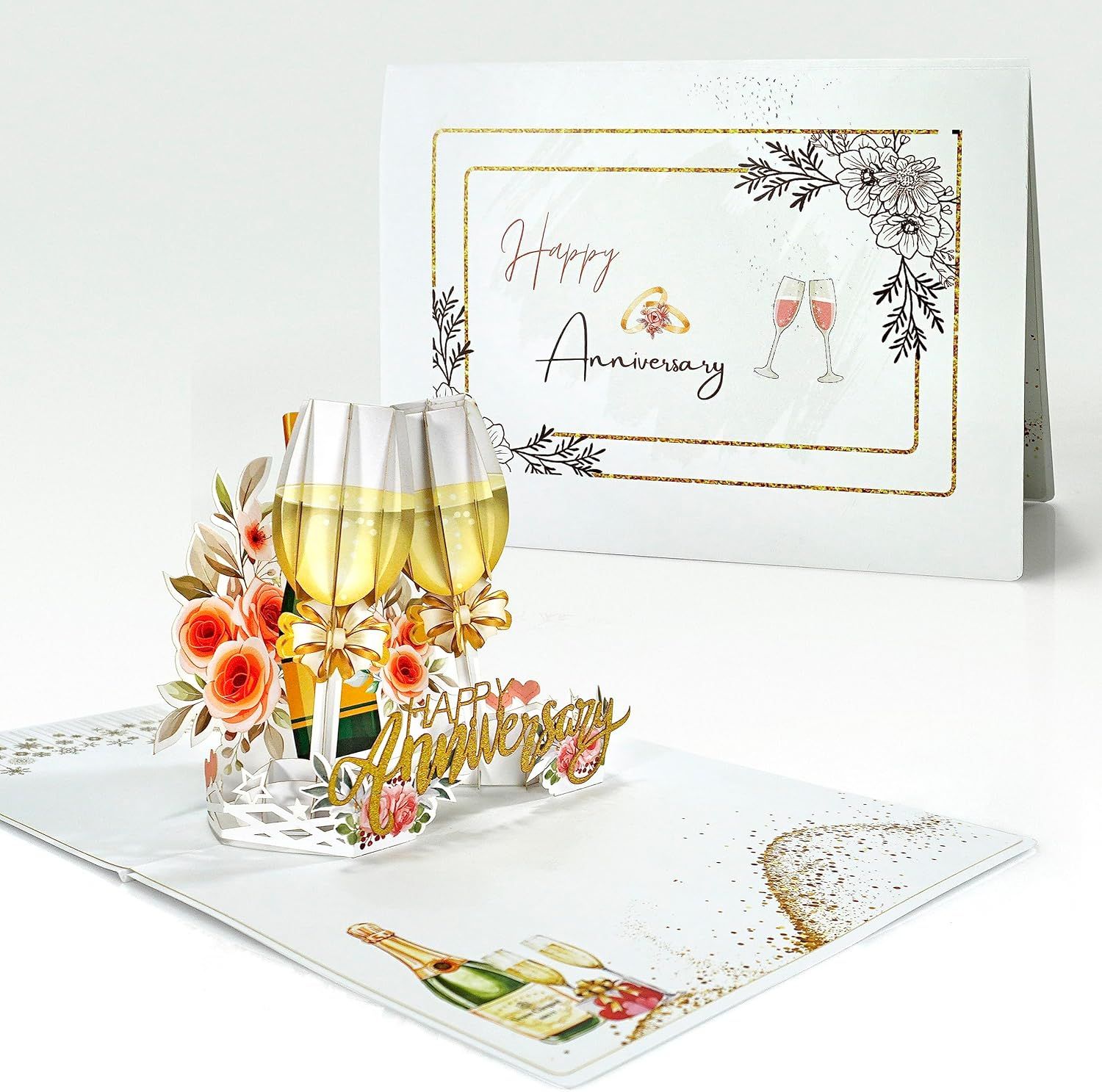 Luxury Foil Birthday Card - Glass of Beer - Grandpa
