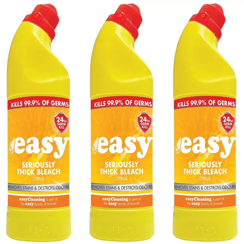 Easy Seriously Thick Bleach Citrus 750ml - Case of 3