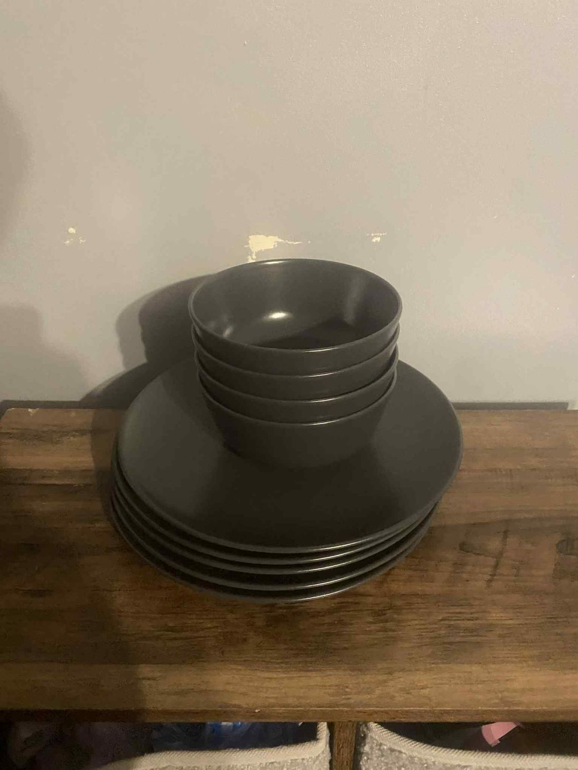 Grey Ikea Dinner Set