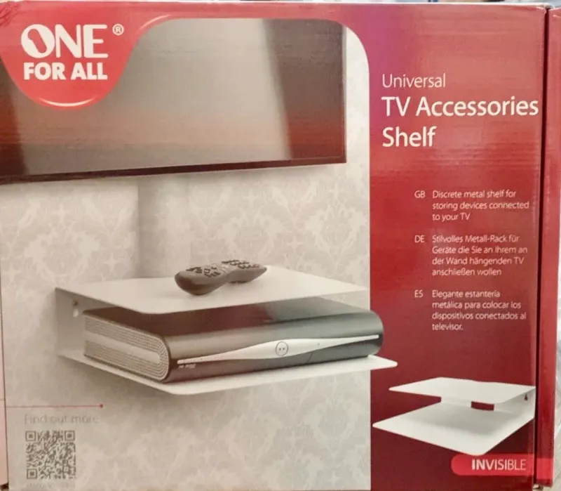 Universal Shelf White TV Gaming Accessories - New In Box