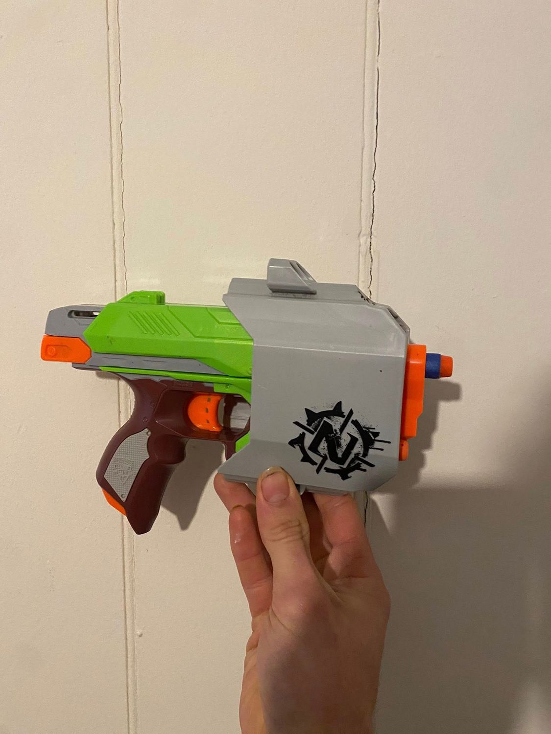 Nerf guns with bullets Each gun contains bullets (fully loaded) Nerf guns with bullets Each gun contains bullets (fully loaded)