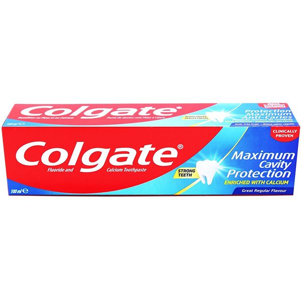 Colgate Fluoride &amp; Calcium Maximum Cavity Protection Toothpaste 100ml [Single]