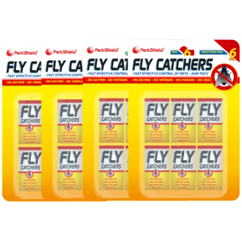 Pestshield Fly Catchers 6 Pack [Pack of 4]