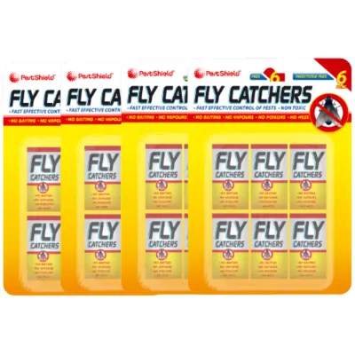 Pestshield Fly Catchers 6 Pack [Pack of 4]