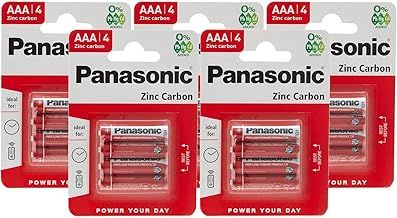Panasonic 1.5V Zinc Carbon AAA Batteries 4pk X5