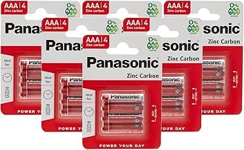 Panasonic 1.5V Zinc Carbon AAA Batteries 4pk X6