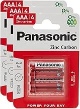 Panasonic 1.5V Zinc Carbon AAA Batteries 4pk X3