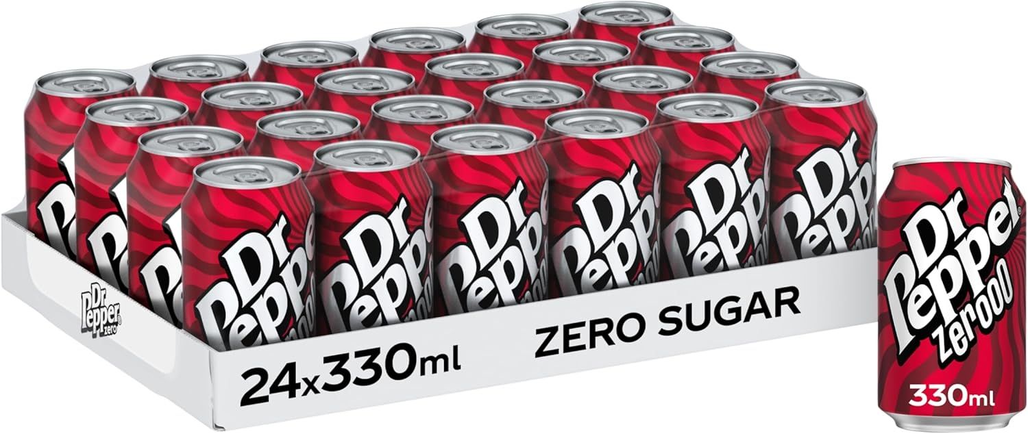 Dr Pepper Can Zero 330 ml (Pack of 24)