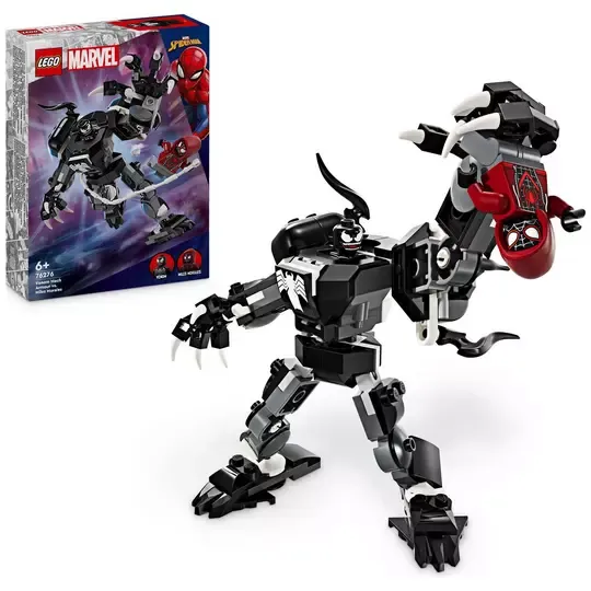 LEGO Marvel Venom Mech Armour vs Miles Morales Set 76276