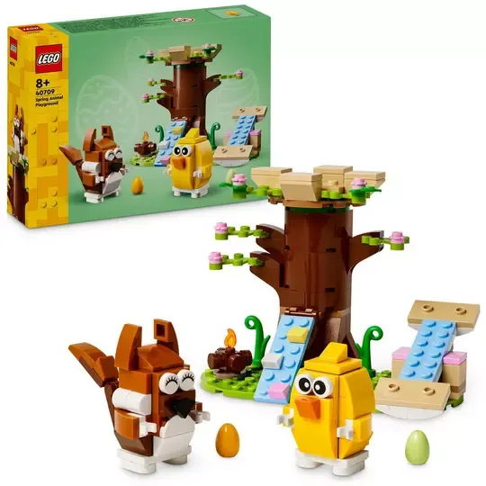 LEGO Spring Animal Playground Set with Toy Tree-House 40709