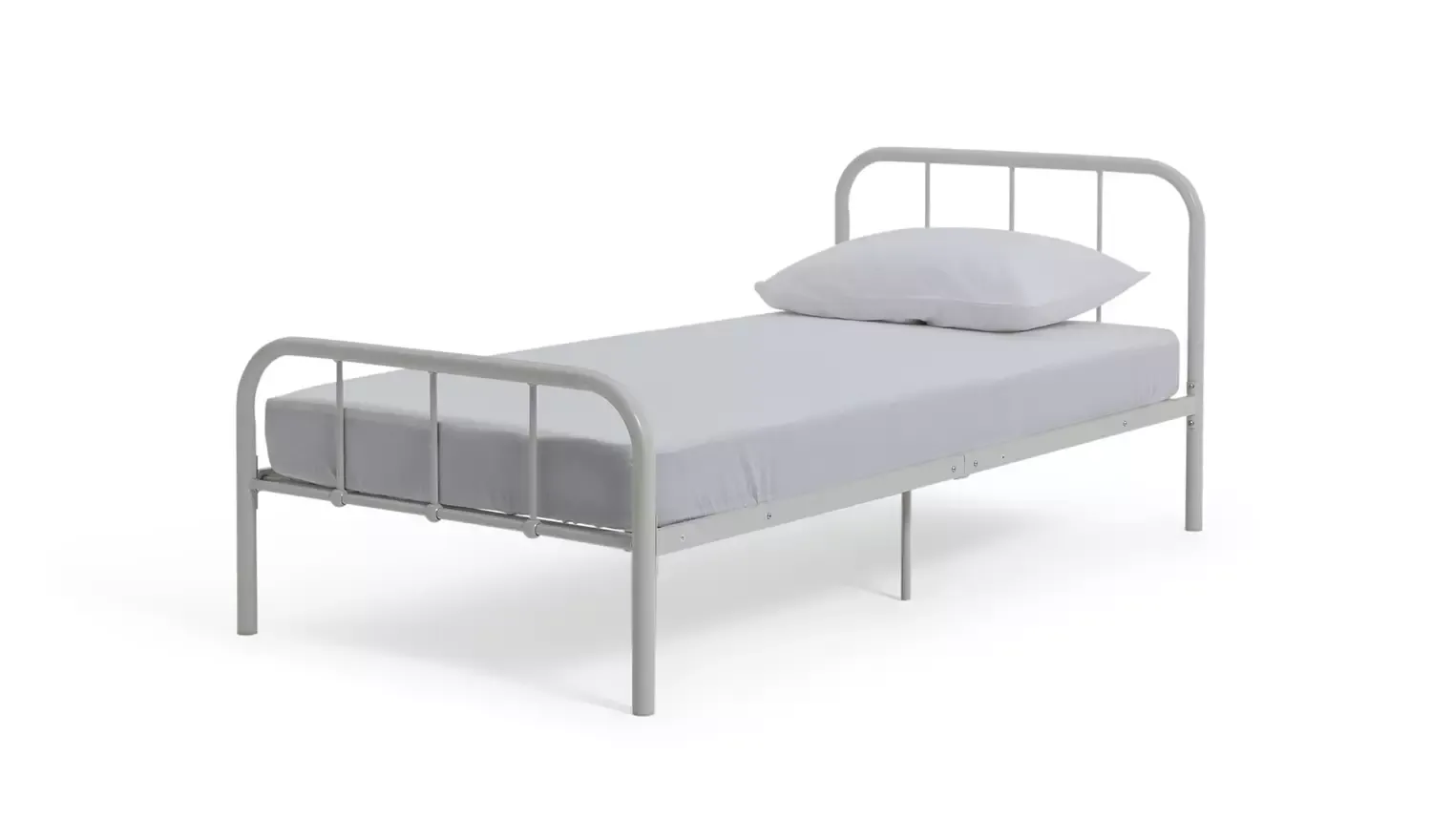 Argos Home Charlie Single Metal Bed Frame - White