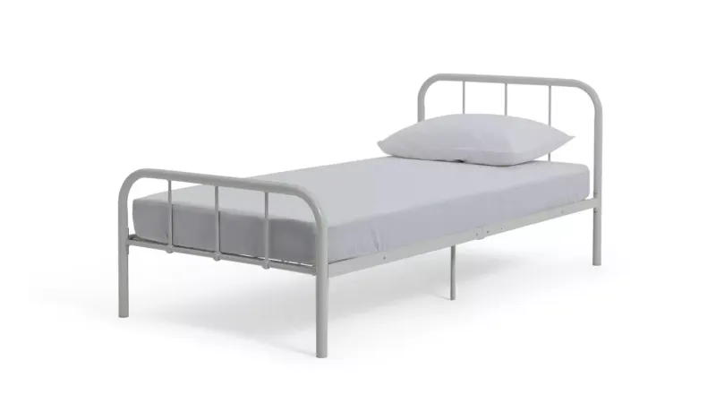 Argos Home Charlie Single Metal Bed Frame - White