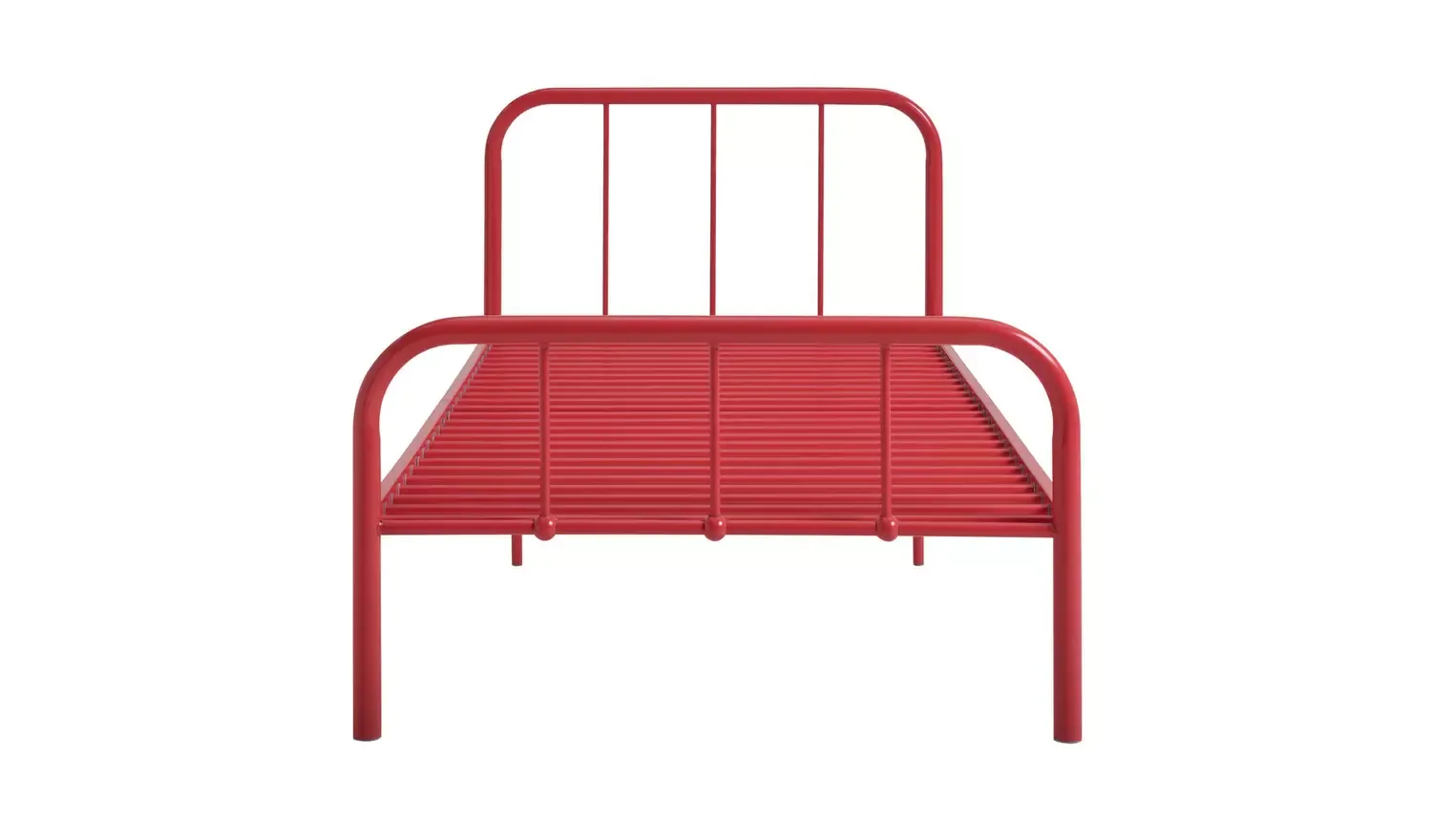 Argos Home Kids Charlie Single Metal Bed Frame - Red