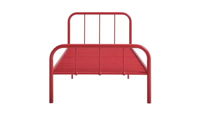 Argos Home Kids Charlie Single Metal Bed Frame - Red