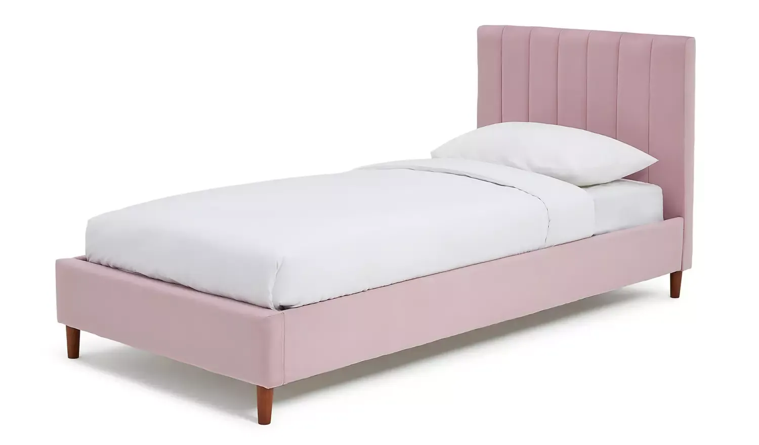 Argos Home Pandora Single Velvet Bed Frame - Pink
