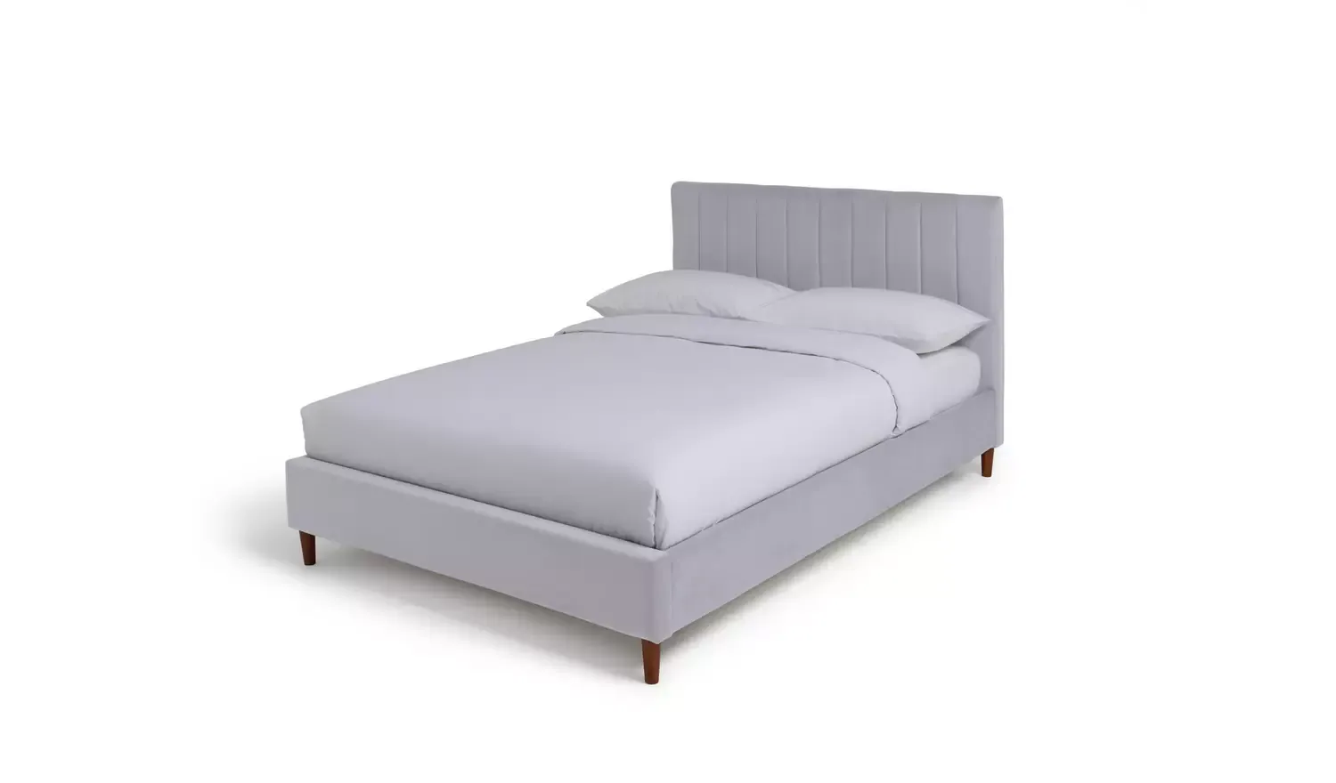 Argos Home Pandora Small Double Velvet Bed Frame - Grey