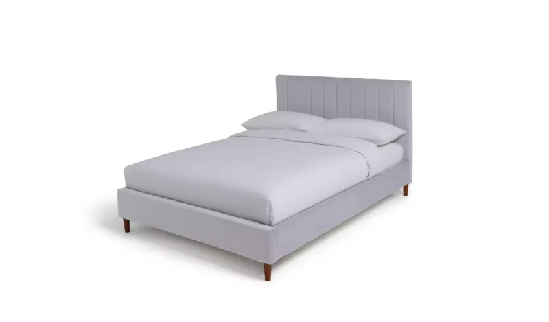 Argos Home Pandora Small Double Velvet Bed Frame - Grey