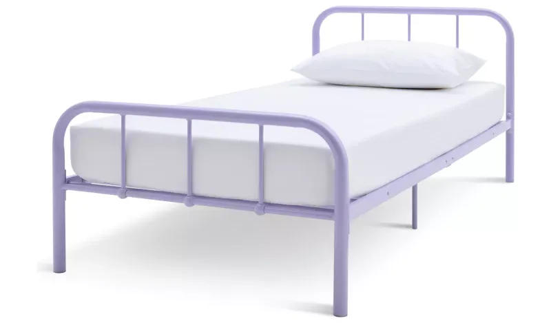 Argos Home Charlie Single Metal Bed Frame - Lilac