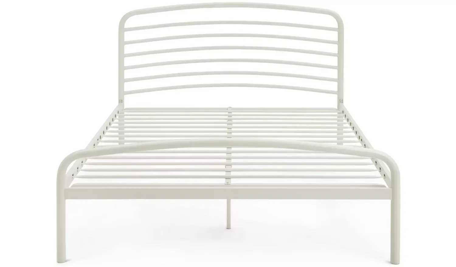 Argos Home Jubilee Kingsize Metal Bed Frame - Off White