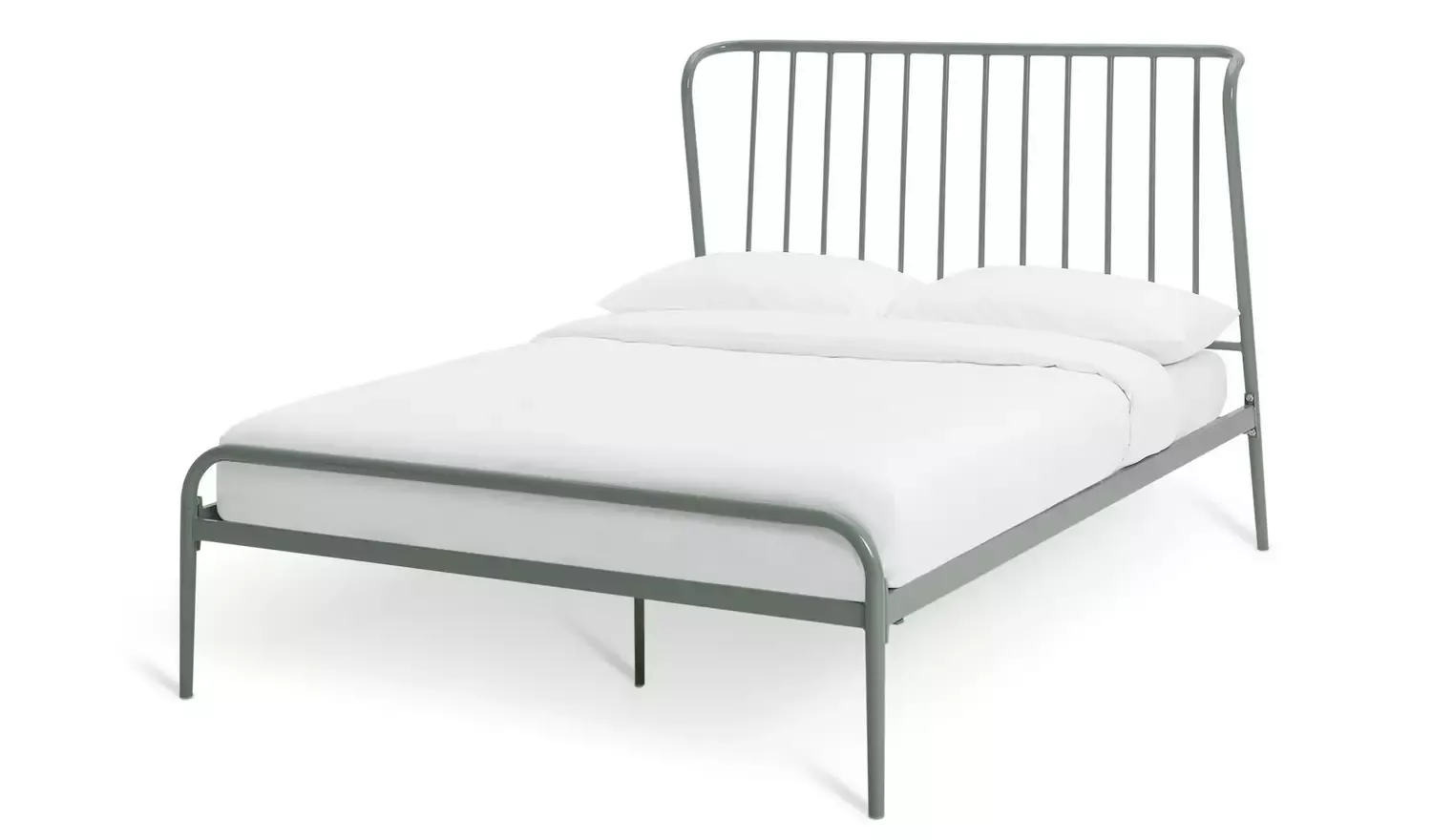 Habitat Kanso Double Metal Bed Frame - Sage Green