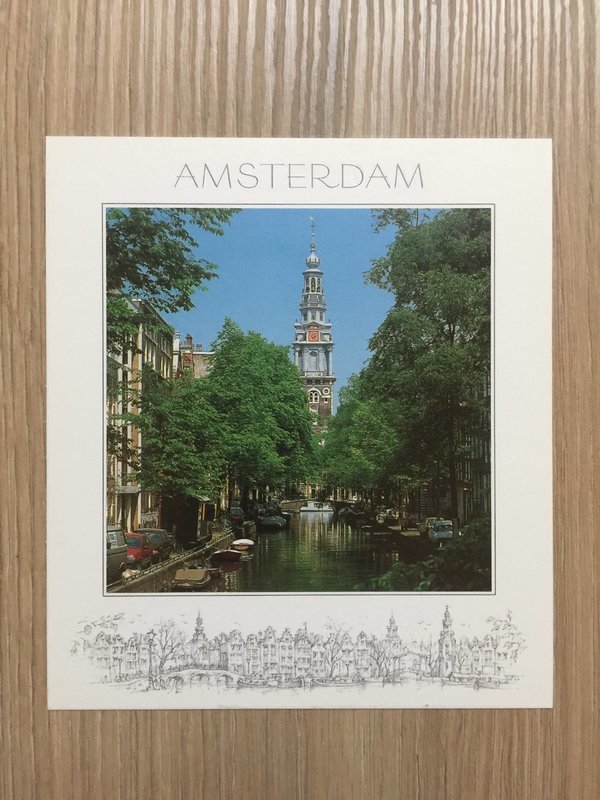 荷蘭阿姆斯特丹風景明信片 - 白天街景