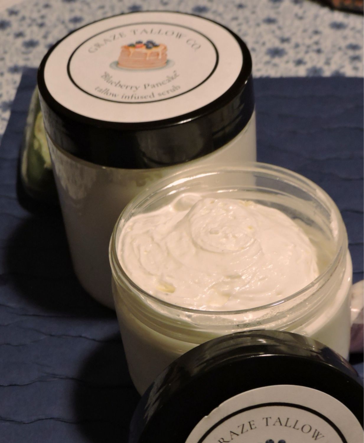 Blueberry Pancake Whipped Tallow Sugar Scrub
