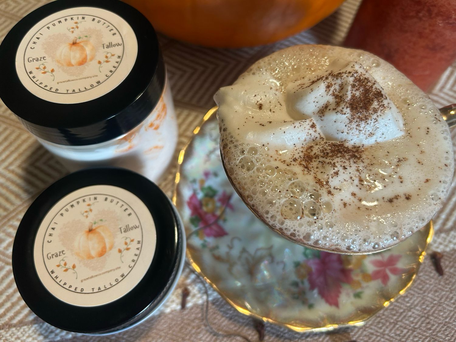 Chai Pumpkin Butter Whipped Tallow Cream