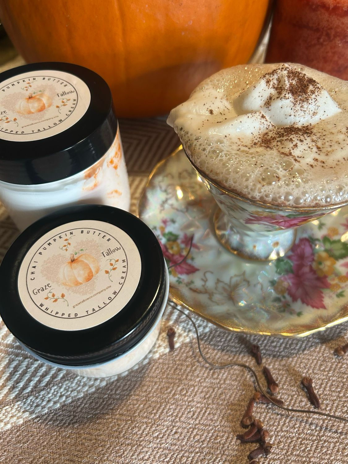 Chai Pumpkin Butter Whipped Tallow Cream