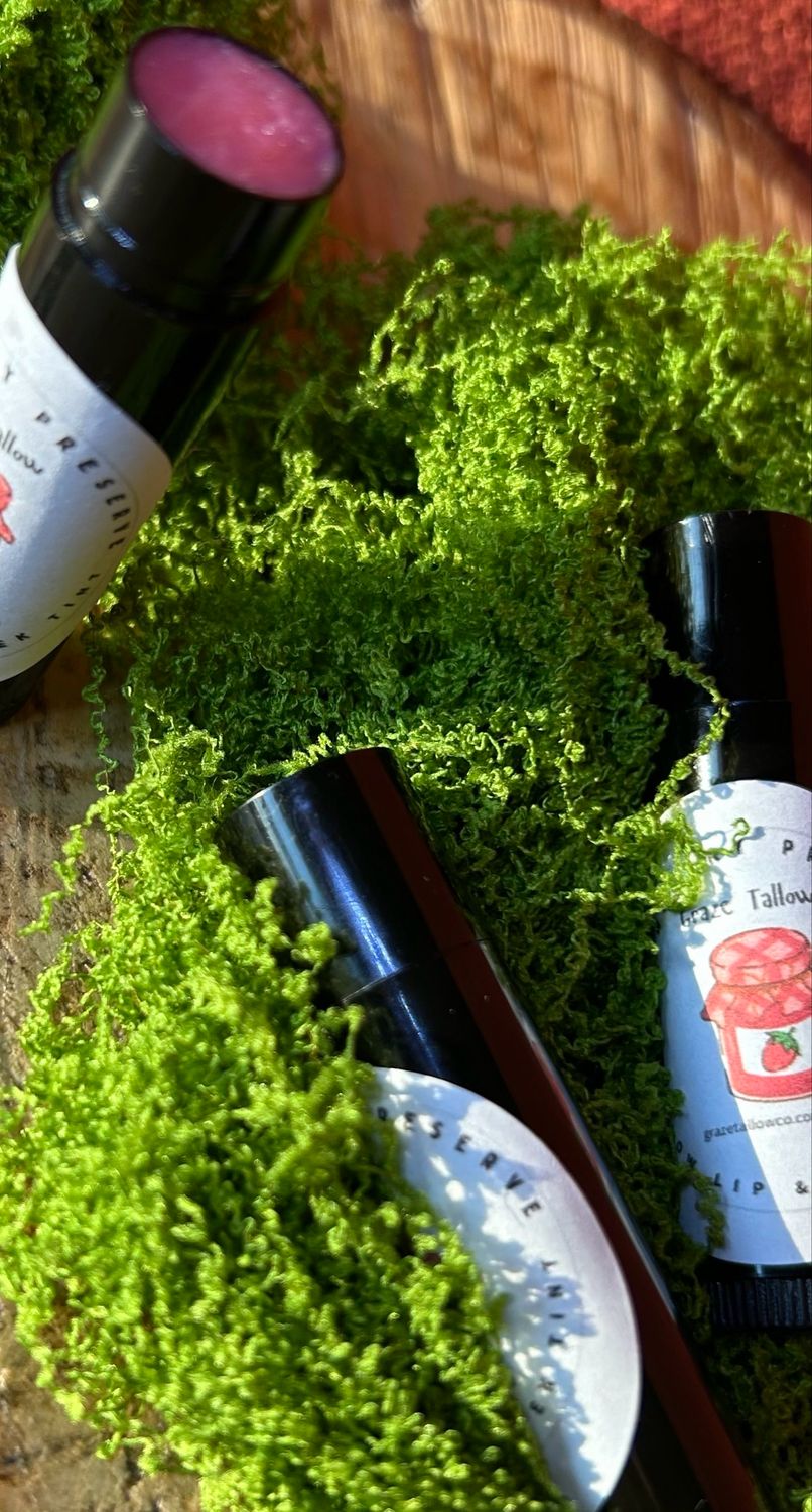 Strawberry Preserves Tallow Lip Balm