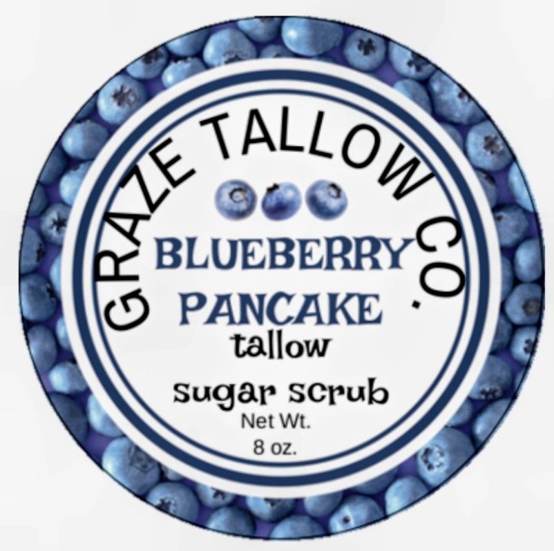 Blueberry Pancake Whipped Tallow Sugar Scrub