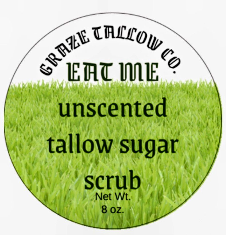 Eat Me (unscented) Whipped Tallow Sugar Scrub
