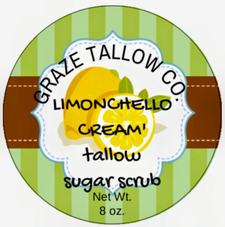 Limonchello Cream' Whipped Tallow Sugar Scrub
