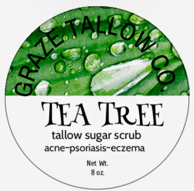 Tea Tree Whipped Tallow Sugar Scrub
