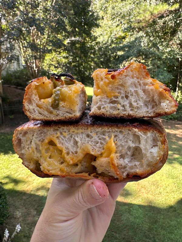 Cheddar Jalapeño Sourdough bread