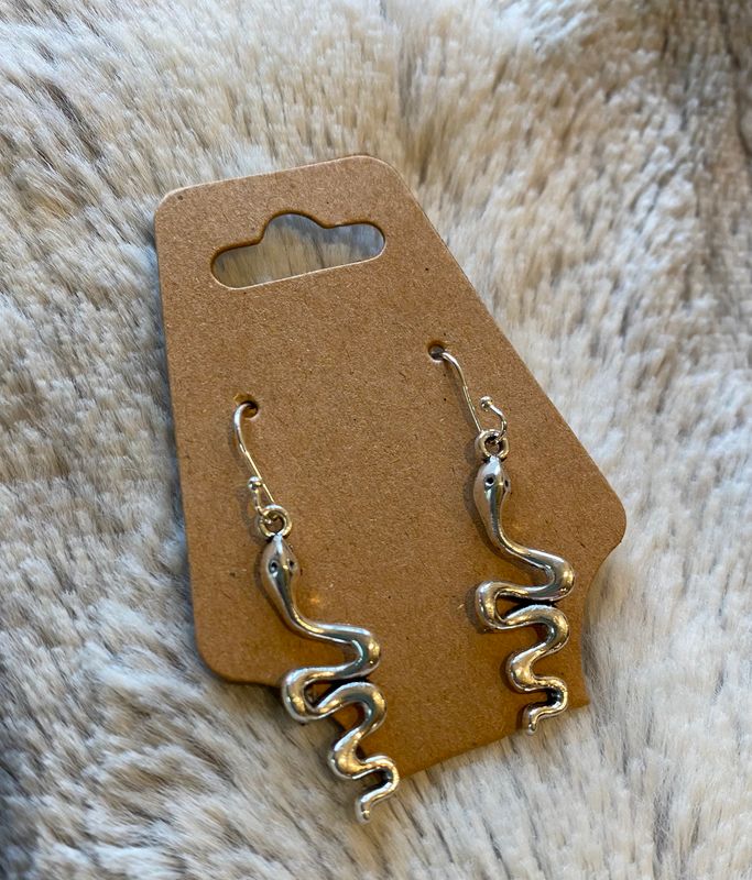 Snake dance earrings