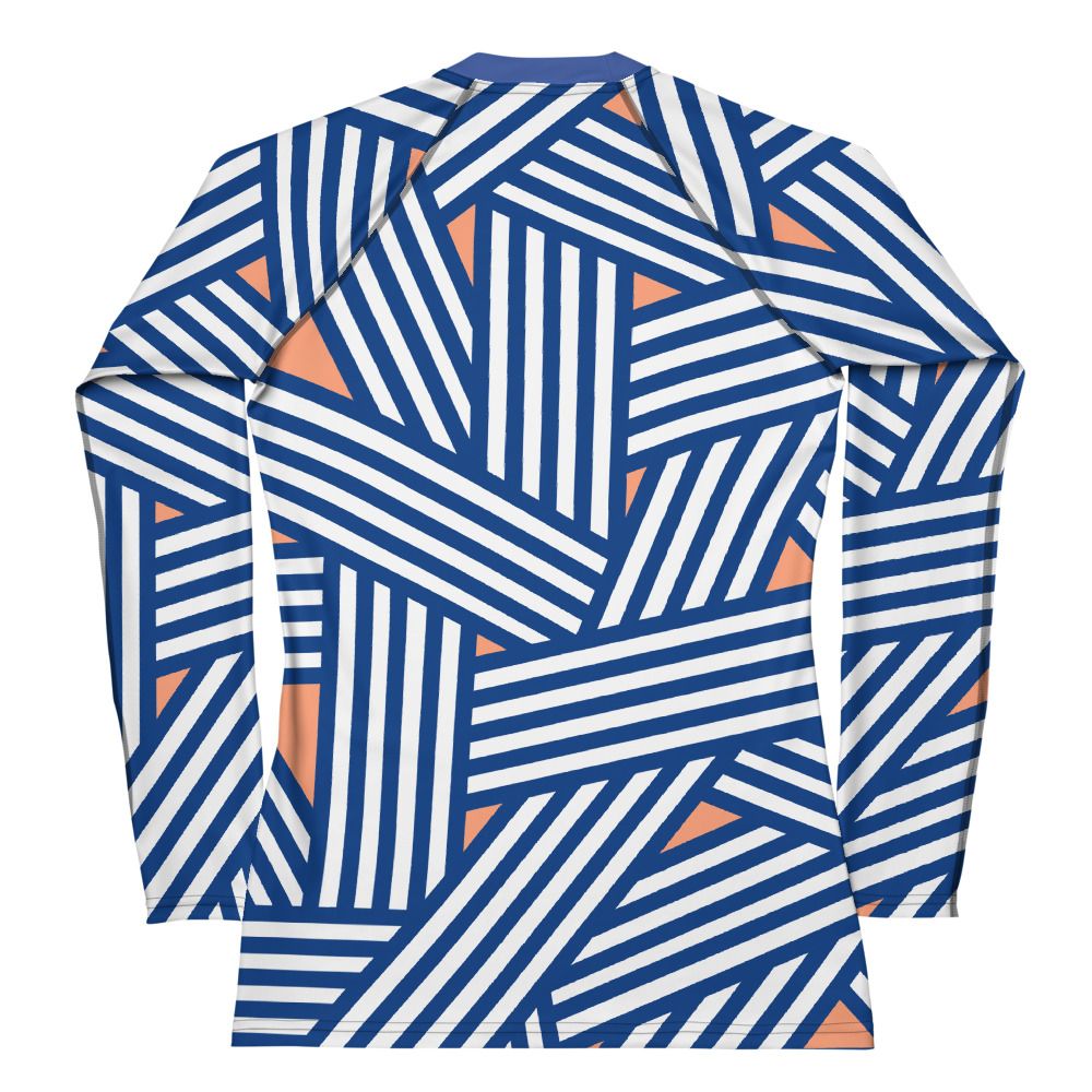 Grappling Hair Don't Care | Blue | Women's Rash Guard