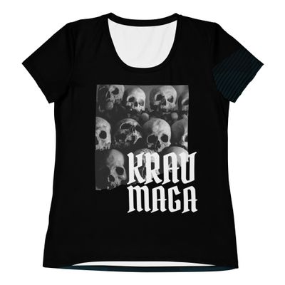 Krav Maga Pile of Skulls | Women&#39;s Athletic Tee