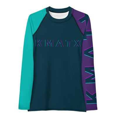 KMATX Purple &amp; Teal | Women's Rash Guard