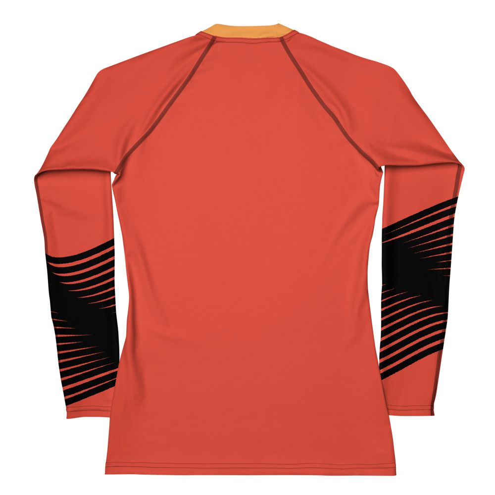 Orange &amp; Black Sleeve | Women's Rash Guard