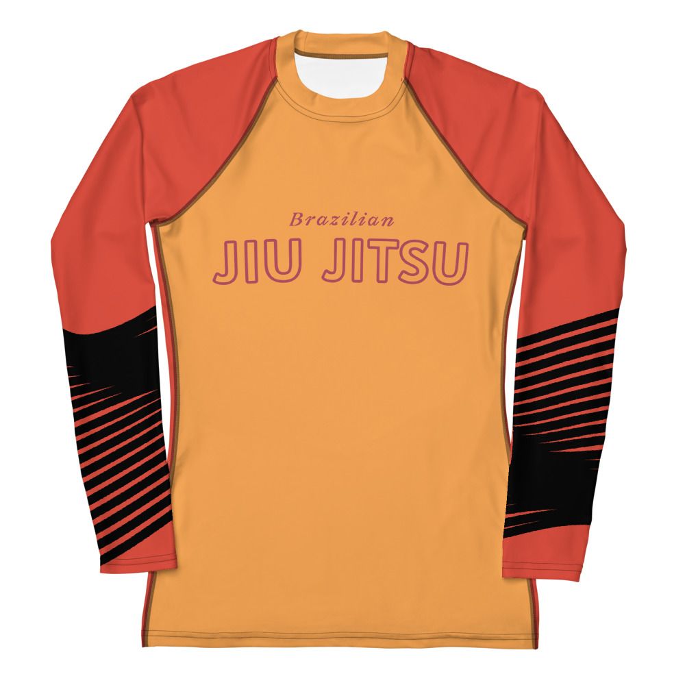 Orange &amp; Black Sleeve | Women&#39;s Rash Guard