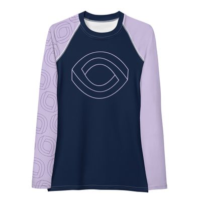 Twisted Circle in Purple | Women&#39;s Rash Guard